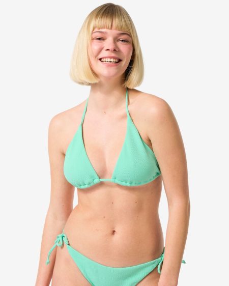 HEMA HEMA Dames Triangel Bikinitop Groen (groen)