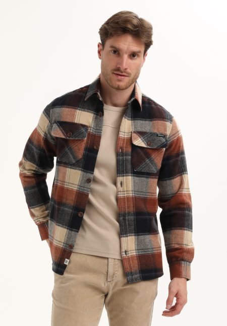 Gabbiano Overhemden Ls 335741 Overhemd 5701 Clay