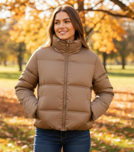 Studio Anneloes Tess Short Puffer 12836 Winterjassen 1300 Caramel