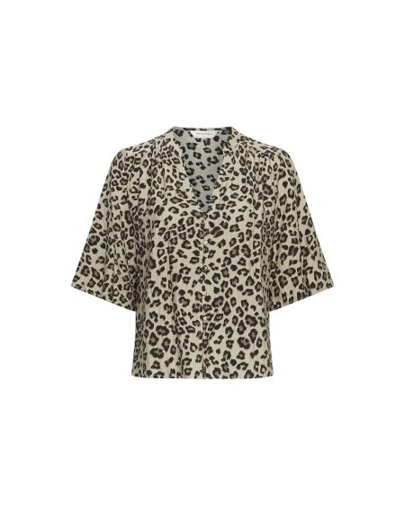 Msch Copenhagen Mschkalani Vlora 2 4 Shirt Aop 19261 Blouse Humus Leo