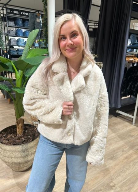 Nukus Pleun Jacket Flower Nkf13009 Jackets 17 Off White