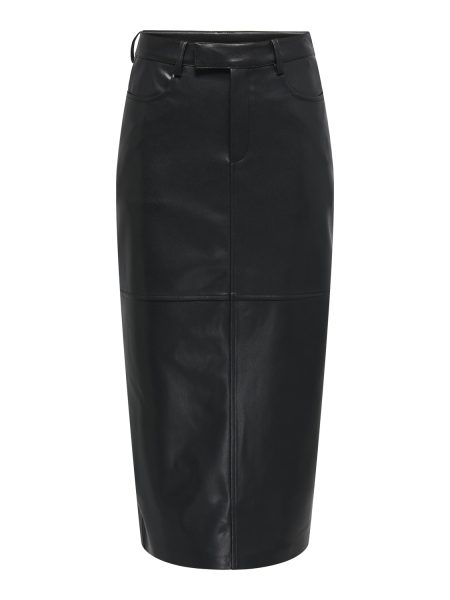 Only Onlverona Faux Leather Long Skirt Cc Otw 4778142 Black