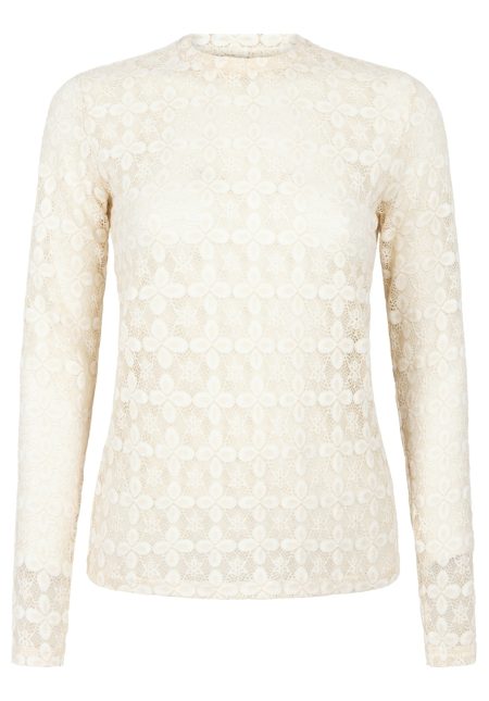 Aaiko Mason Co 155 T-shirt Lange Mouw 130908 Moon Shell