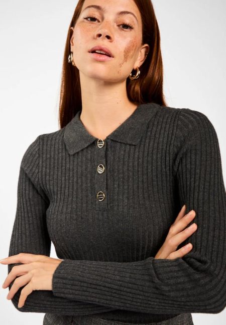 Aaiko Flores Wo 310 Sweater 193902 Antra Grey