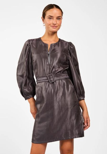 Aaiko Semira Shine Vis 545 Jurk 193901 Dark Grey