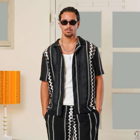 Quotrell Granada Shirt Sh99866 Overhemd 2293 Black/off White