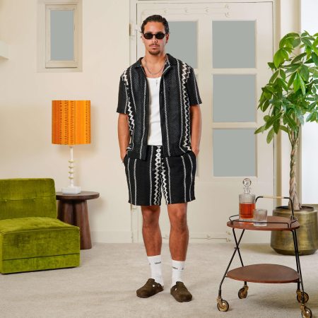 Quotrell Granada Shorts Sh99881 Korte Broeken 2293 Black/off White