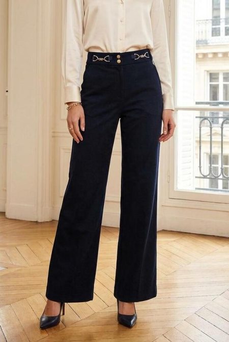 Zizo Poah Fa25.poah.003 Broek Navy