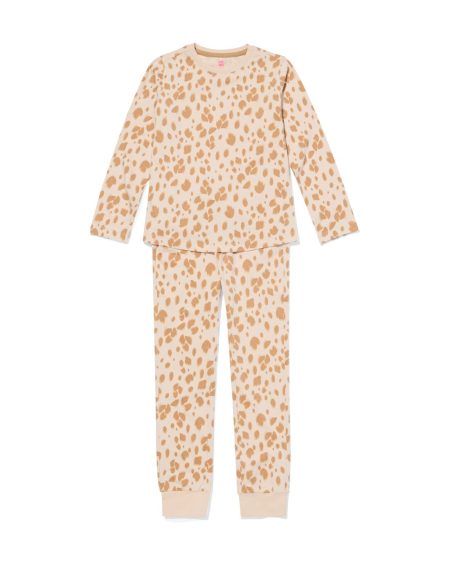 HEMA HEMA Kinderpyjama Luipaard Beige (beige)