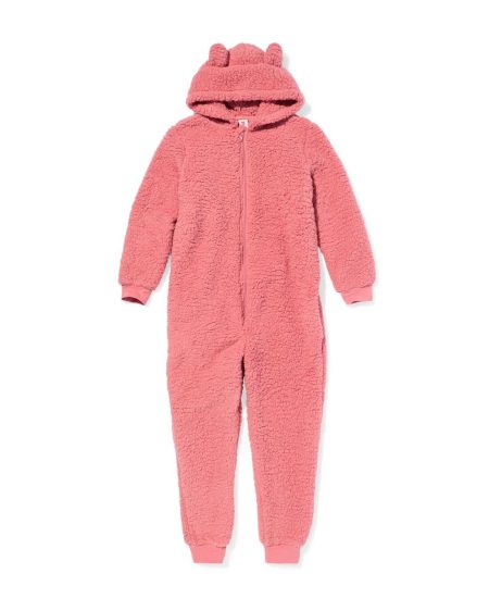 HEMA HEMA Kinderonesie Teddy Roze (roze)