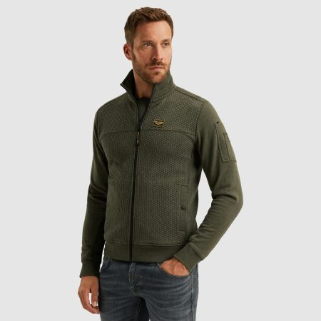 Pme Legend Psw2509436 Zip Jacket Jacquard Interlock 8039 Beluga
