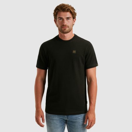 Pme Legend Ptss2509565 Short Sleeve R-neck Heavy Slub Jersey 999 Black
