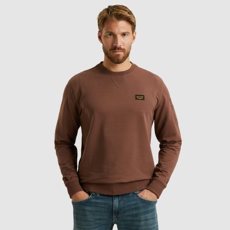 Pme Legend Pls2508499 Crewneck American Classic Sweat Trui 8203 Marron
