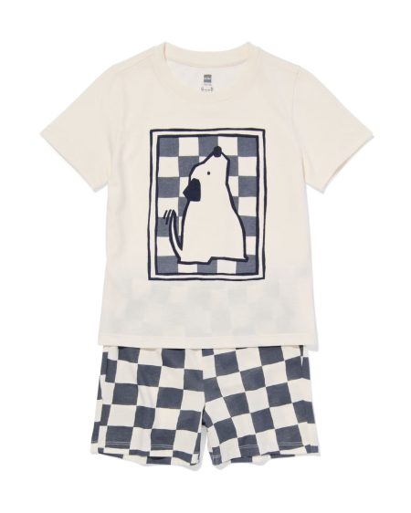 HEMA HEMA Kinder Shortama Hond Antraciet (antraciet)