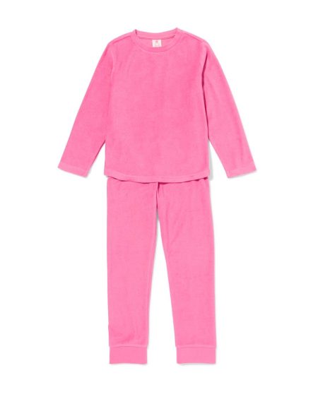 HEMA HEMA Kinderpyjama Badstof Roze (roze)