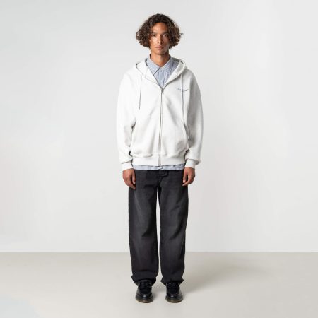 Quotrell Creators Zip Hoodie Hs73748 Hoodies 9844 Light Grey Melee/blu