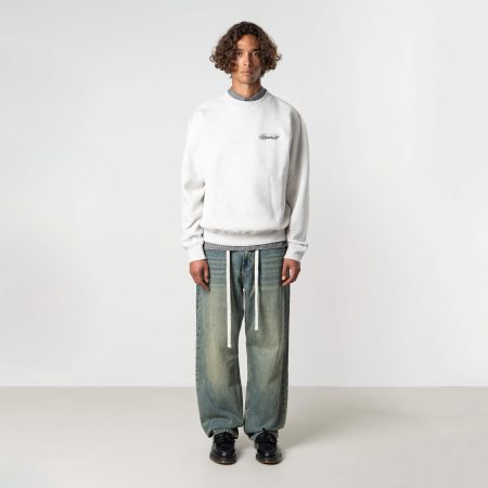 Quotrell Futura Crewneck Sw004 Trui 9844 Light Grey Melee/blu