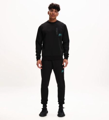 Malelions Sport Counter Trackpants Ms1-ss25-25 Trainingsbroeken 924 Black/turquoise