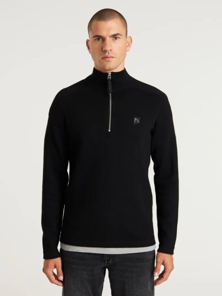 Chasin Oscar Half Zip Trui E90 - Black
