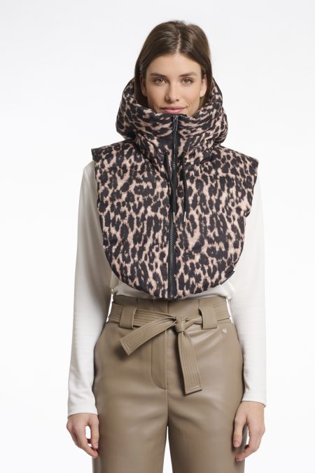 Rino - Pelle Tabita.7012512 Padded Bib Jackets 8980 Leopard