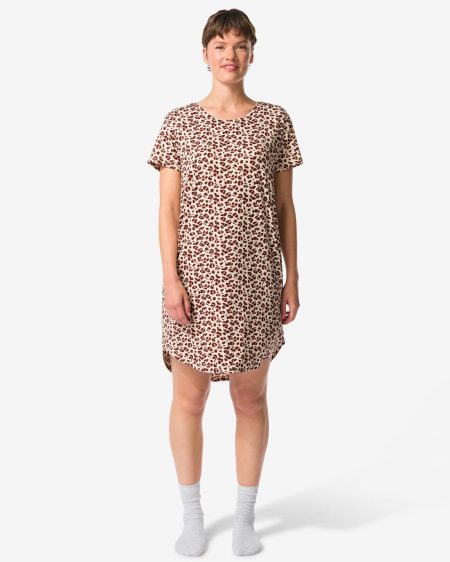 HEMA Damesnachthemd Micro Beige (beige)