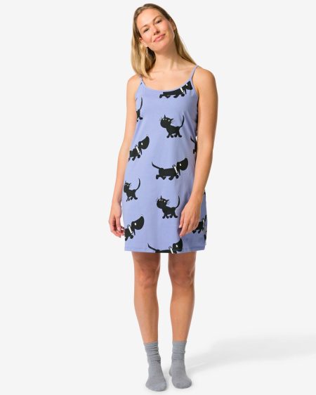 HEMA Takkie Damesnachthemd Blauw (blauw)