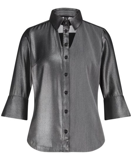 Zip73 Blouse Cut-out W25/200/03/045 Blouse 045 Metallic Grey