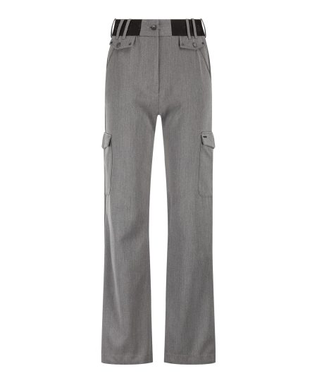 Zip73 Cargo Wide Leg Nvr Ending W25/202/01/020 Cargobroeken 020 Light Grey