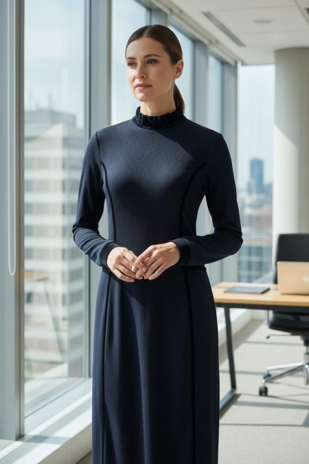 Zip73 Longdress Velvet W25/634/01/001 Jurk 001 Black