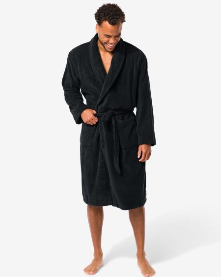 HEMA Herenbadjas Katoen Donkergrijs (donkergrijs)