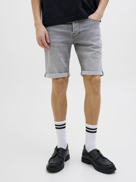 Jack & Jones Jjirick Jjicon I.k. Shorts Ge 063 Sn Korte Broeken Grey Denim