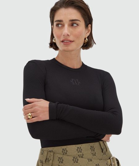 Josh V Atlas Jv-2507-1118 T-shirt Lange Mouw 300 Black