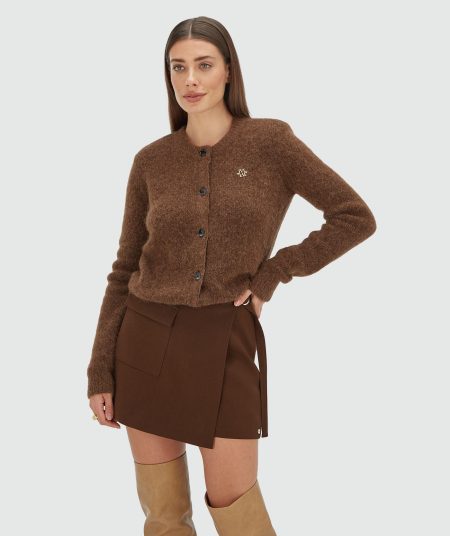 Josh V Pauline Jv-2508-0201 Vest 585 Dark Brown Melange