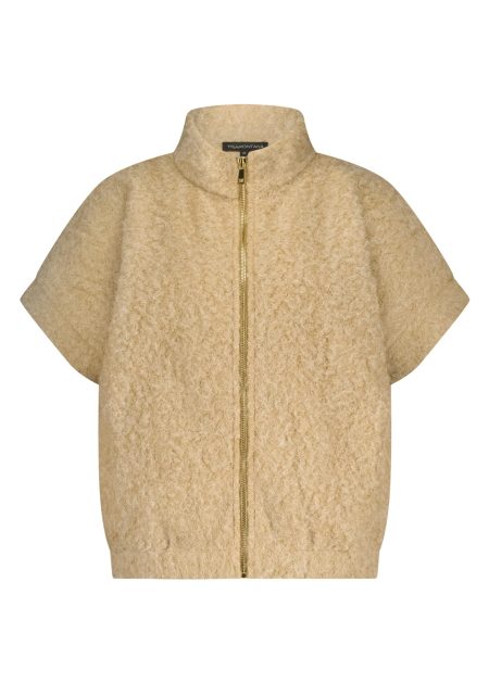 Tramontana Boucl? Short-sleeve Jacket Q03-18-802 Jackets 002801-camelmelange