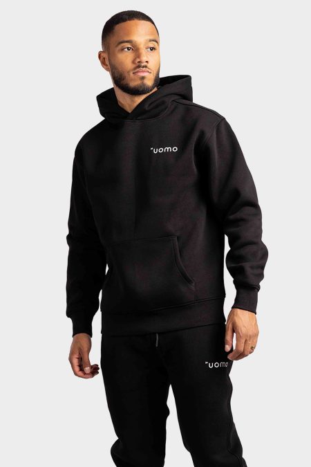 24 Uomo Basic 2.0 Hoodie Heren Zwart - Maat L - Kleur: Zwart | Soccerfanshop