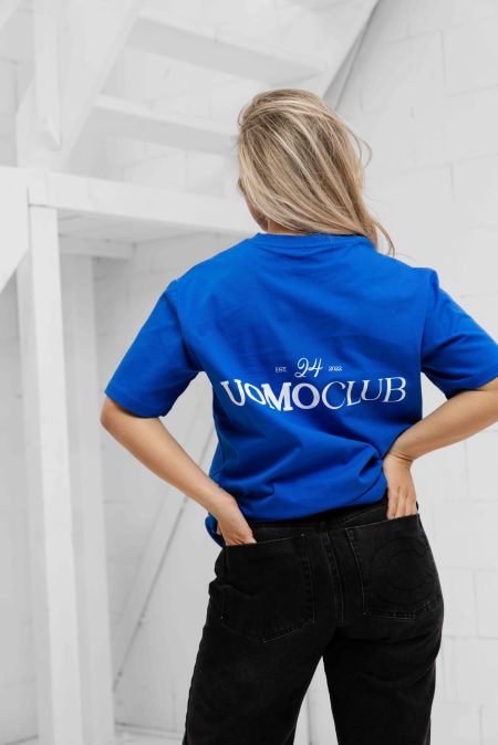 24 Uomo Club T-shirt Dames Kobalt Blauw - Maat XS - Kleur: Blauw | Soccerfanshop