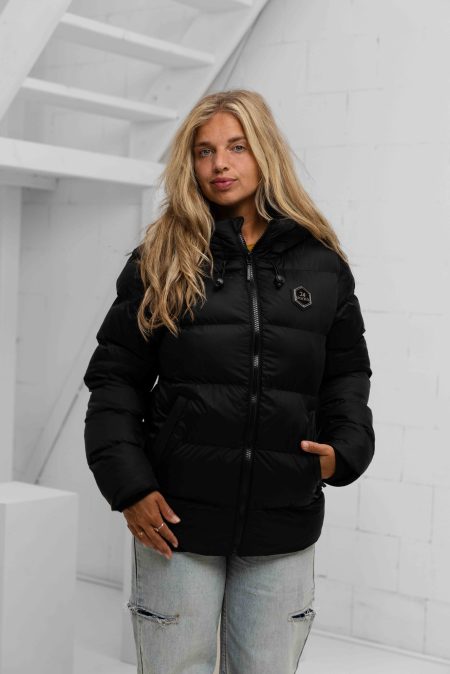 24 Uomo Puffer 2.0 Jacket Dames Zwart - Maat XS - Kleur: Zwart | Soccerfanshop