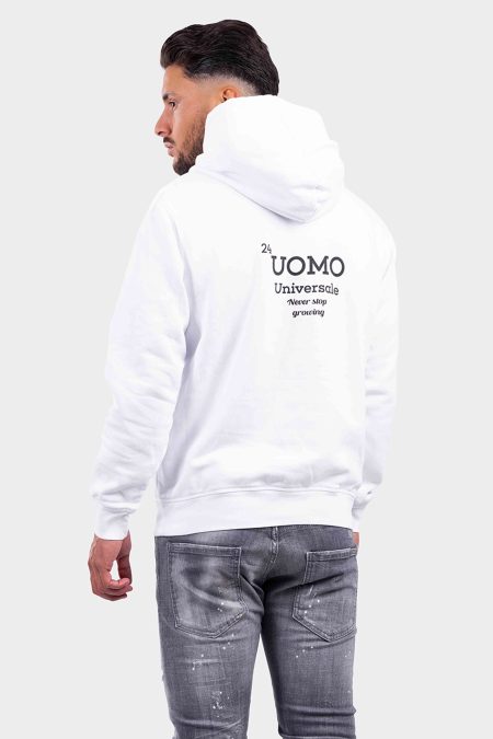 24 Uomo Universale Hoodie Heren Wit - Maat XXL - Kleur: Wit | Soccerfanshop