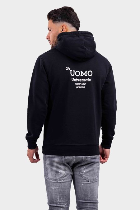 24 Uomo Universale Hoodie Heren Zwart - Maat XXL - Kleur: Zwart | Soccerfanshop