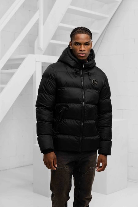 24 Uomo Puffer 2.0 Jacket Heren Zwart - Maat XXL - Kleur: Zwart | Soccerfanshop