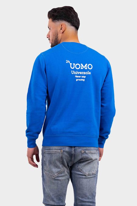 24 Uomo Universale Sweater Heren Kobalt Blauw - Maat XXL - Kleur: Blauw | Soccerfanshop