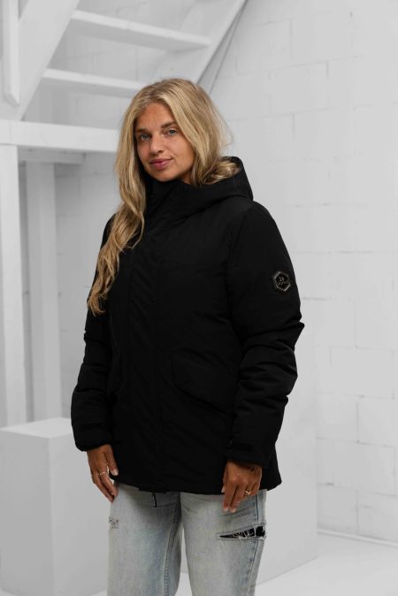 24 Uomo Parka 2.0 Jacket Dames Zwart - Maat XS - Kleur: Zwart | Soccerfanshop