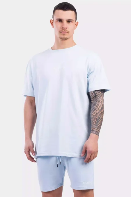 24 Uomo Basic T-Shirt Heren Lichtblauw - Maat S - Kleur: Lichtblauw | Soccerfanshop