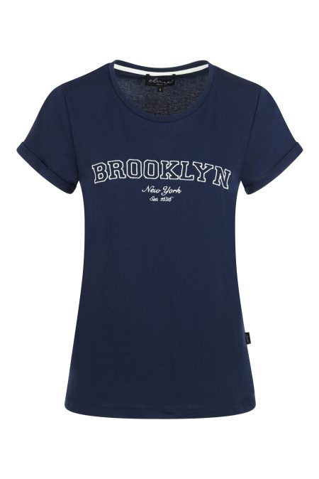 Elvira Casuals T-shirt Brooklyn E4 25-001 T-shirt Korte Mouw 100 Navy