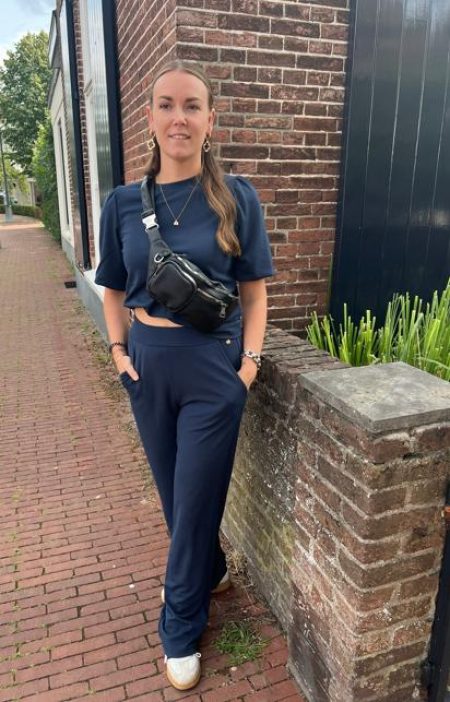 Elvira Casuals Trouser Izzy E4 25-011 Broek 100 Navy