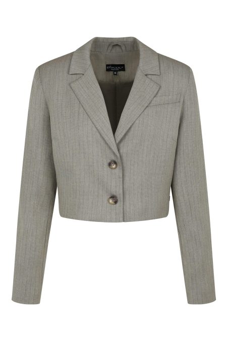Elvira Casuals Blazer Claire E4 25-018 Blazers 384 Taupe Stripe