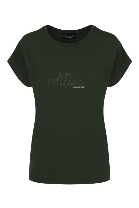 Elvira Casuals T-shirt Edition E4 25-024 T-shirt Korte Mouw 276 Dark Green