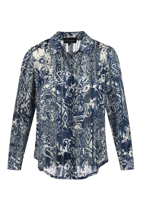 Elvira Casuals Blouse June E4 25-043 Blouse 1027 Seine
