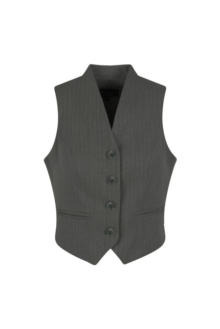 Elvira Casuals Gilet Miley E4 25-050 Gilets 140 Green Stripe