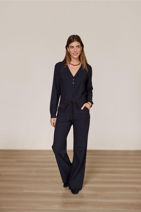 Studio Anneloes Evi Blouse 94842 T-shirt Lange Mouw 9000 Black